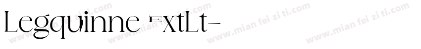 Legquinne ExtLt字体转换